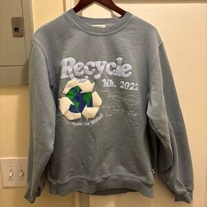 Men’s Madhappy Recycle Graphic Crewneck Sweatshirt size Large